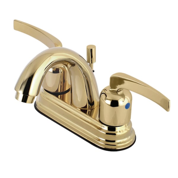 KB8612EFL 4" Centerset Bathroom Faucet, Polished Brass